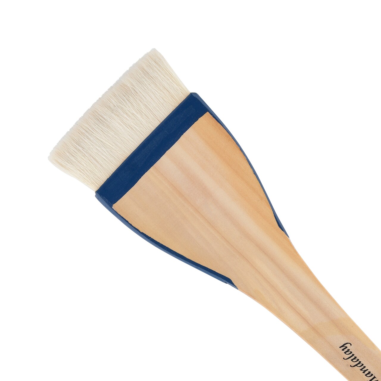 Creative Mark Mandalay Professional Goat Hair Hake Brush - 3" Wide Paint Brush with Paddle Handle for Professional Artists - Soft Natural Bristles Ideal for Sumi-e and Color Washes